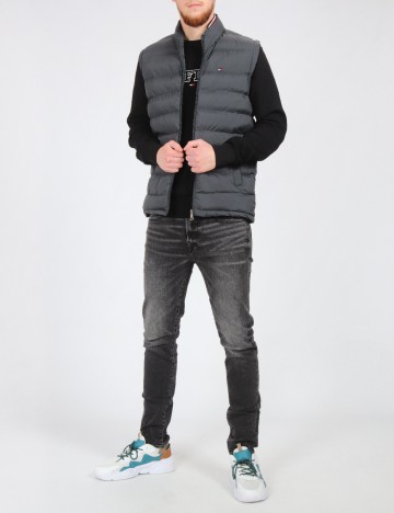 Vesta Tommy Hilfiger, gri inchis