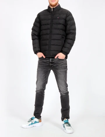 Geaca Tommy Hilfiger, negru Negru