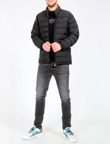 Geaca Tommy Hilfiger, negru Negru