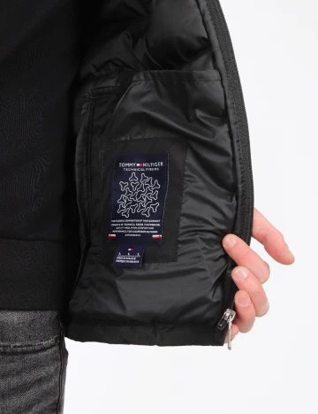 Geaca Tommy Hilfiger, negru Negru