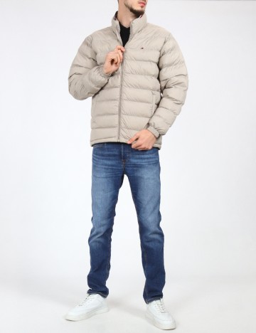 Geaca Tommy Hilfiger, gri deschis