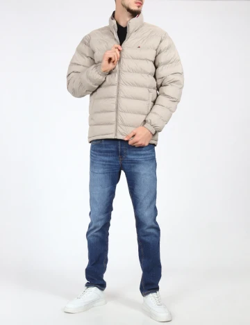 Geaca Tommy Hilfiger, gri deschis Gri