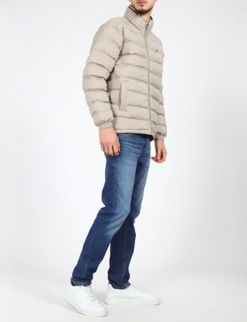 Geaca Tommy Hilfiger, gri deschis