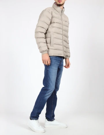 Geaca Tommy Hilfiger, gri deschis Gri