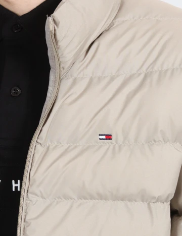 Geaca Tommy Hilfiger, gri deschis Gri
