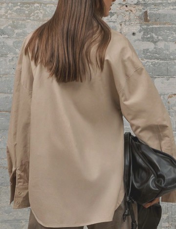 Camasa Oversize Musera, crem