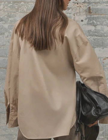 Camasa Oversize Musera, crem Crem