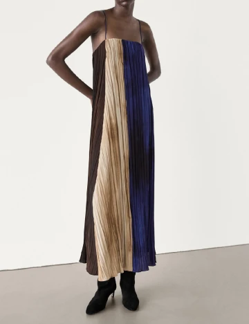 Rochie lunga Massimo Dutti, mix culori