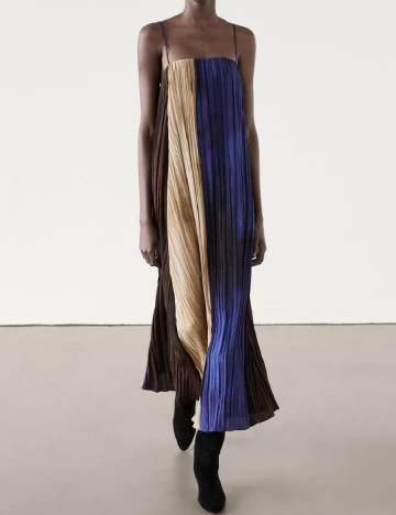 Rochie lunga Massimo Dutti, mix culori