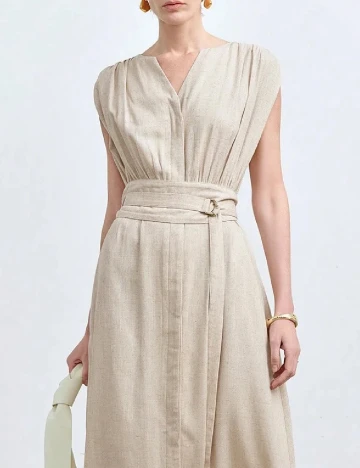 Rochie lunga SHEIN, crem