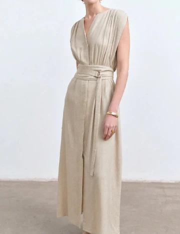 Rochie lunga SHEIN, crem