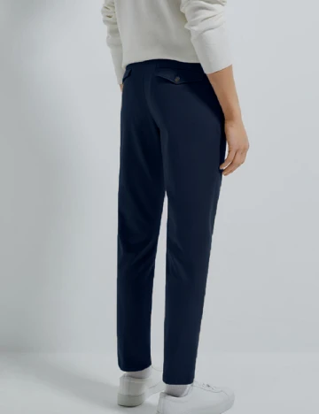 Pantaloni Zara, bleumarin Albastru