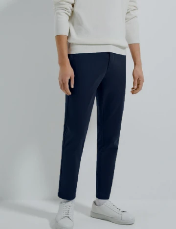 Pantaloni Zara, bleumarin Albastru