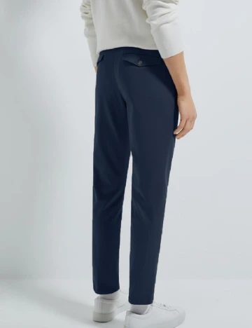Pantaloni Zara, bleumarin Albastru