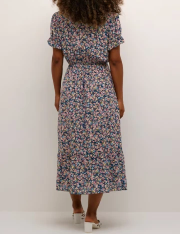 Rochie medie Cream, mix culori
