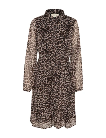 Rochie scurta Cream, animal print