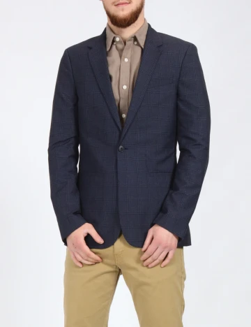 Sacou Topman, albastru/negru Albastru