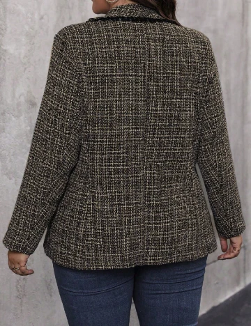 Sacou SHEIN CURVE, crem/negru