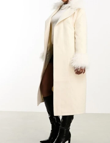 Palton Threadbare, crem