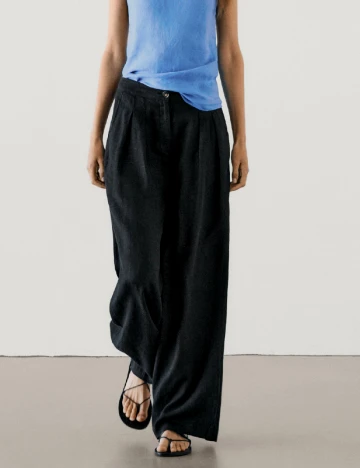 Pantaloni Massimo Dutti, negru Negru