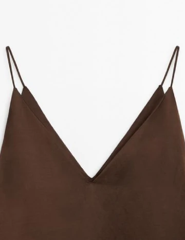 Rochie lunga Massimo Dutti, maro