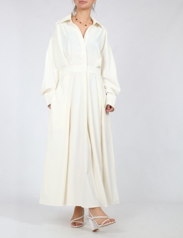 Rochie lunga SHEIN, crem