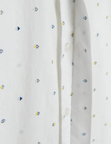 Camasa Cool Club, alb Alb