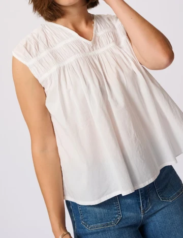 Bluza Kaffe, alb
