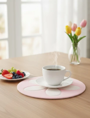 Suport farfurii Home Accents, roz