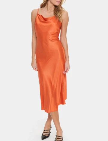 Rochie lunga Saint Tropez, portocaliu