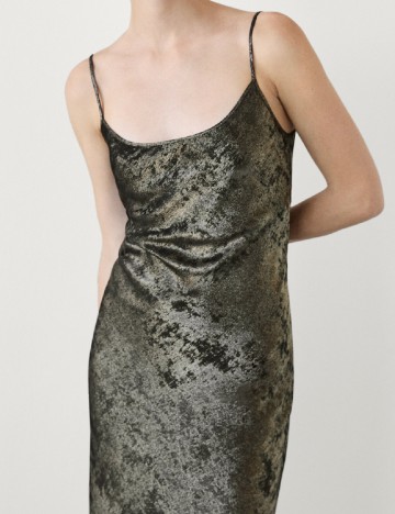Rochie medie Massimo Dutti, verde