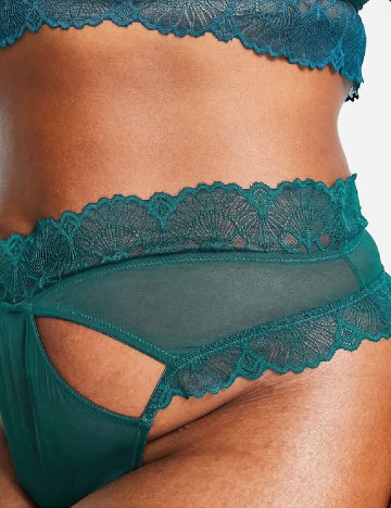 Chilot Wolf & Whistle Plus Size, turcoaz