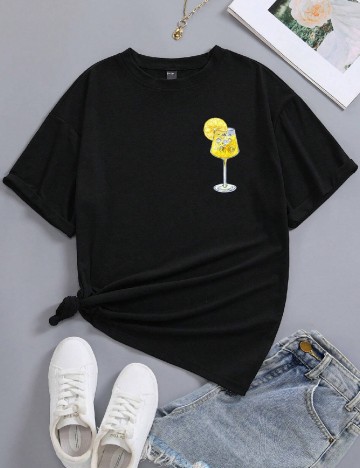 
						Tricou SHEIN, negru