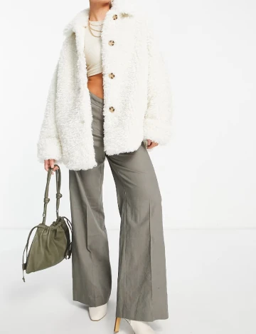 Jacheta ASOS, alb Alb