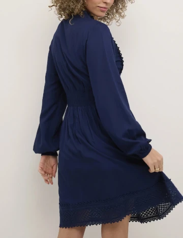 Rochie scurta Cream, bleumarin