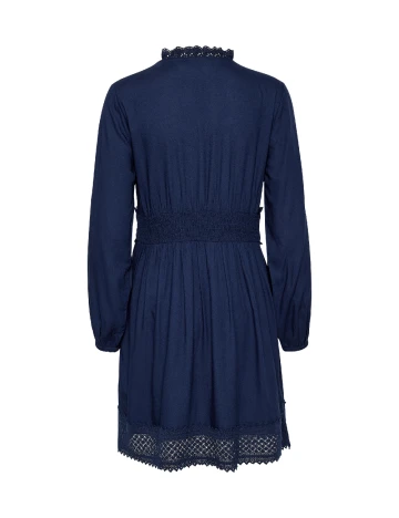 Rochie scurta Cream, bleumarin