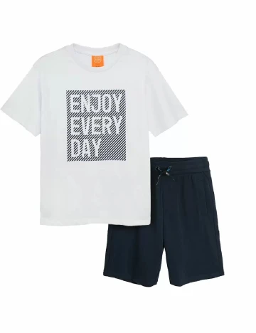 Compleu Cool Club, bleumarin/alb Albastru