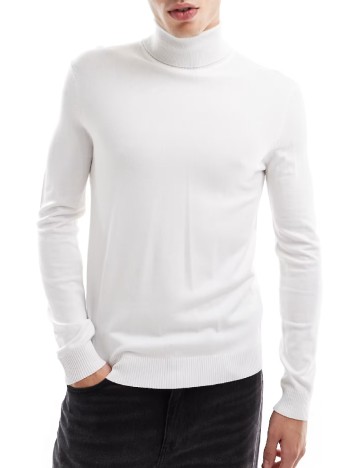 Pulover Bershka, alb