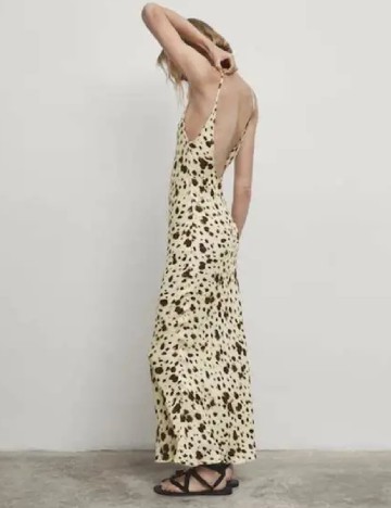 Rochie lunga Massimo Dutti, animal print