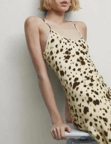 Rochie lunga Massimo Dutti, animal print