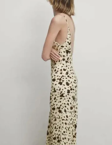 Rochie lunga Massimo Dutti, animal print
