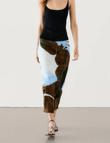 Fusta Massimo Dutti, mix culori