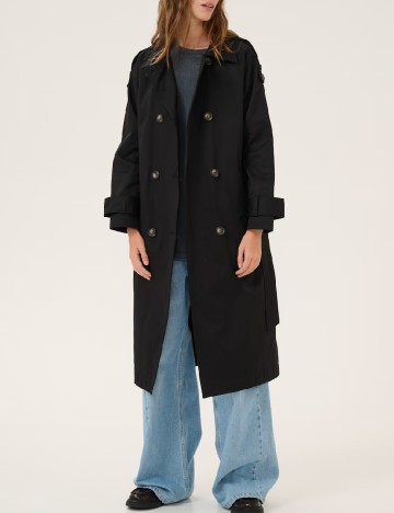 
						Trench My Essential Wardrobe, negru