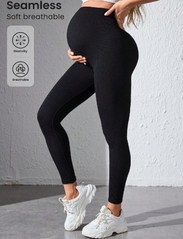 
						Colanti SHEIN Maternity, negru