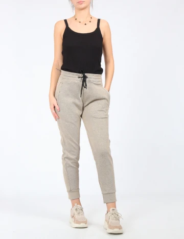 Pantaloni Zara, bej Crem