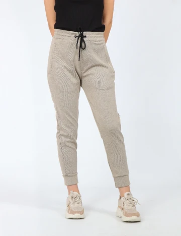 Pantaloni Zara, bej Crem