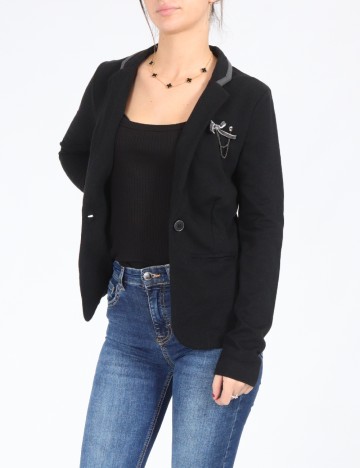 Sacou Bershka, negru