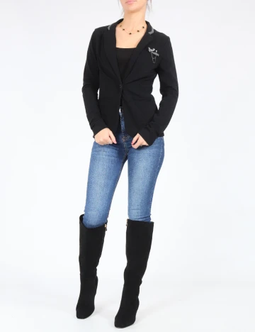 Sacou Bershka, negru