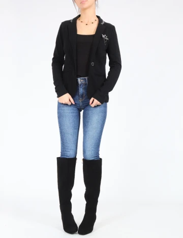 Sacou Bershka, negru