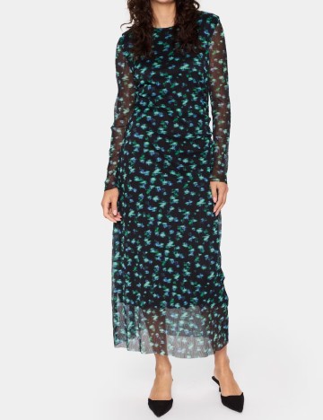 
						Rochie lunga Saint Tropez, negru/verde